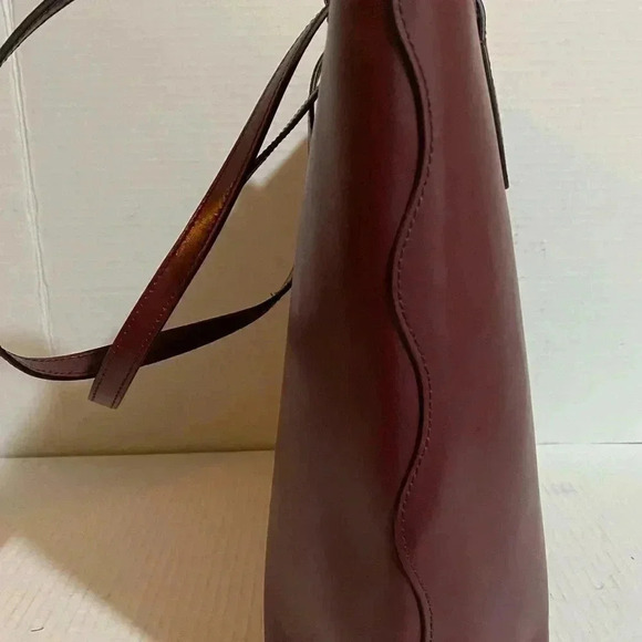 Kate spade plum leather satchel handbag - Picture 4 of 10